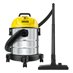 WD 1s Classic Wet and Dry Vacuum Cleaner Stainless Steel with 18l Tank Capacity 
